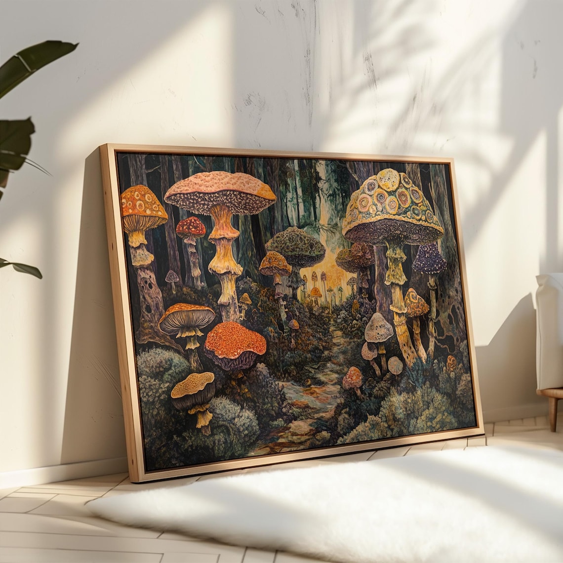 Whimsical Mushroom Forest Art Print, Fantasy Fungi - Image 7