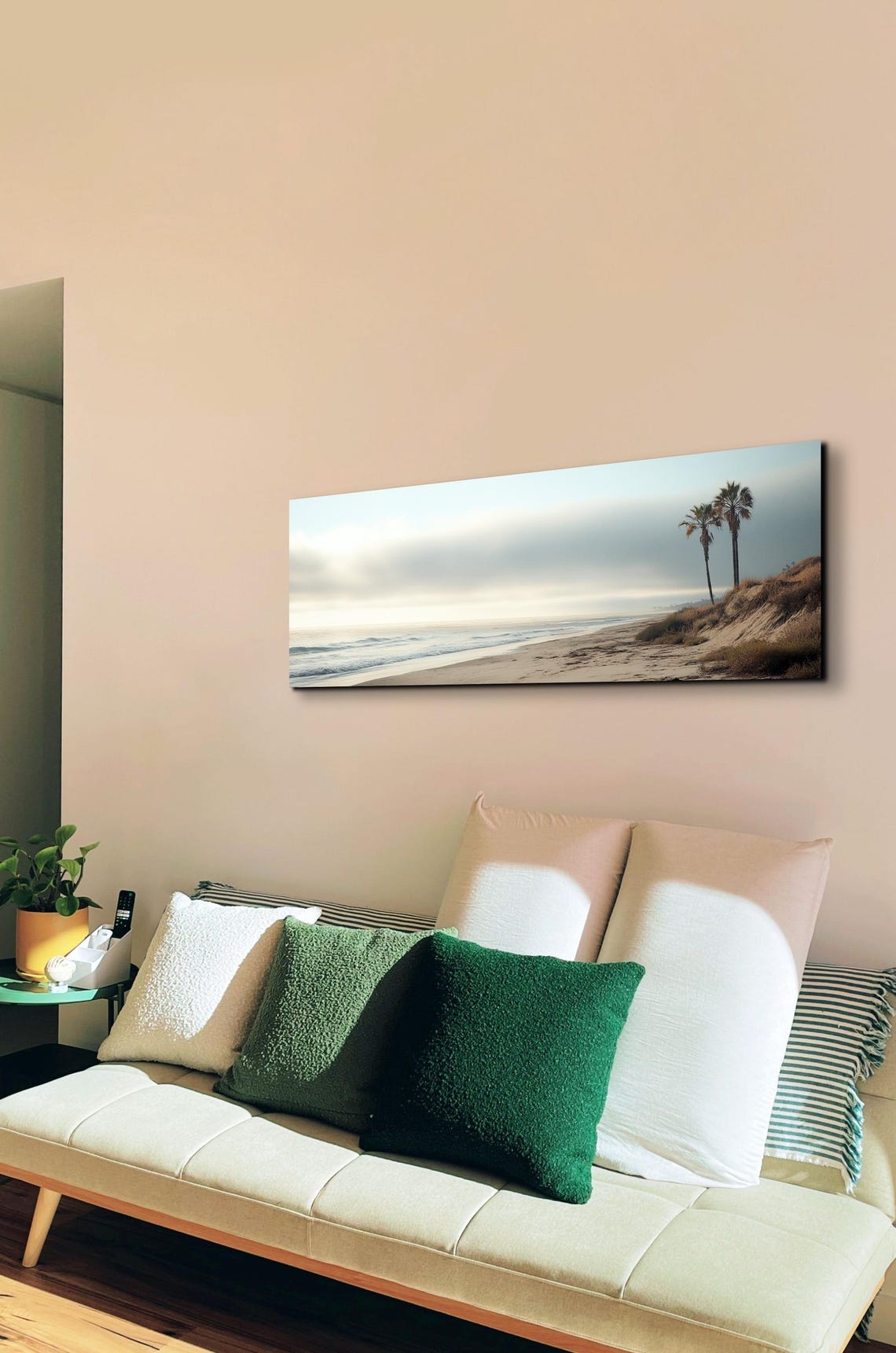 The Original Moody Beach Ready To Hang Panoramic Wall Art Print Large Wall Art Panoramic Art - Image 7