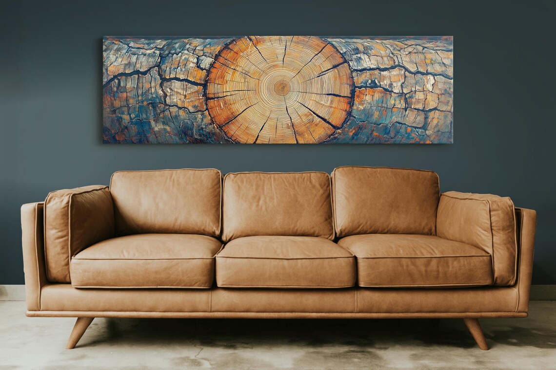 Rustic Tree Ring Art, Nature-Inspired Wall Decor - Image 6