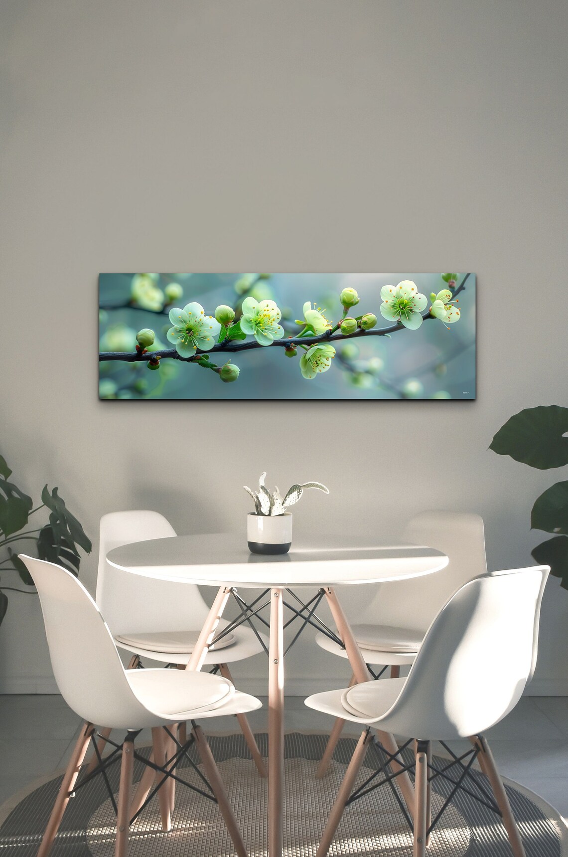 Green Plum Blossoms, Panoramic Nature Landscape - Image 4