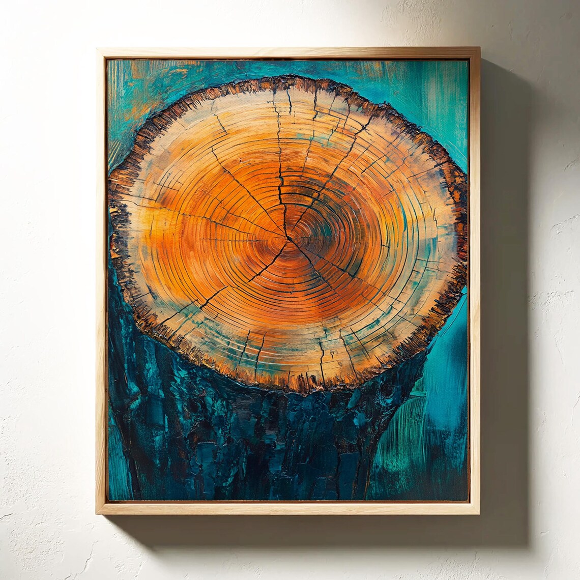 Tree Ring Modern Abstract, Nature Inspired Decor - Image 3