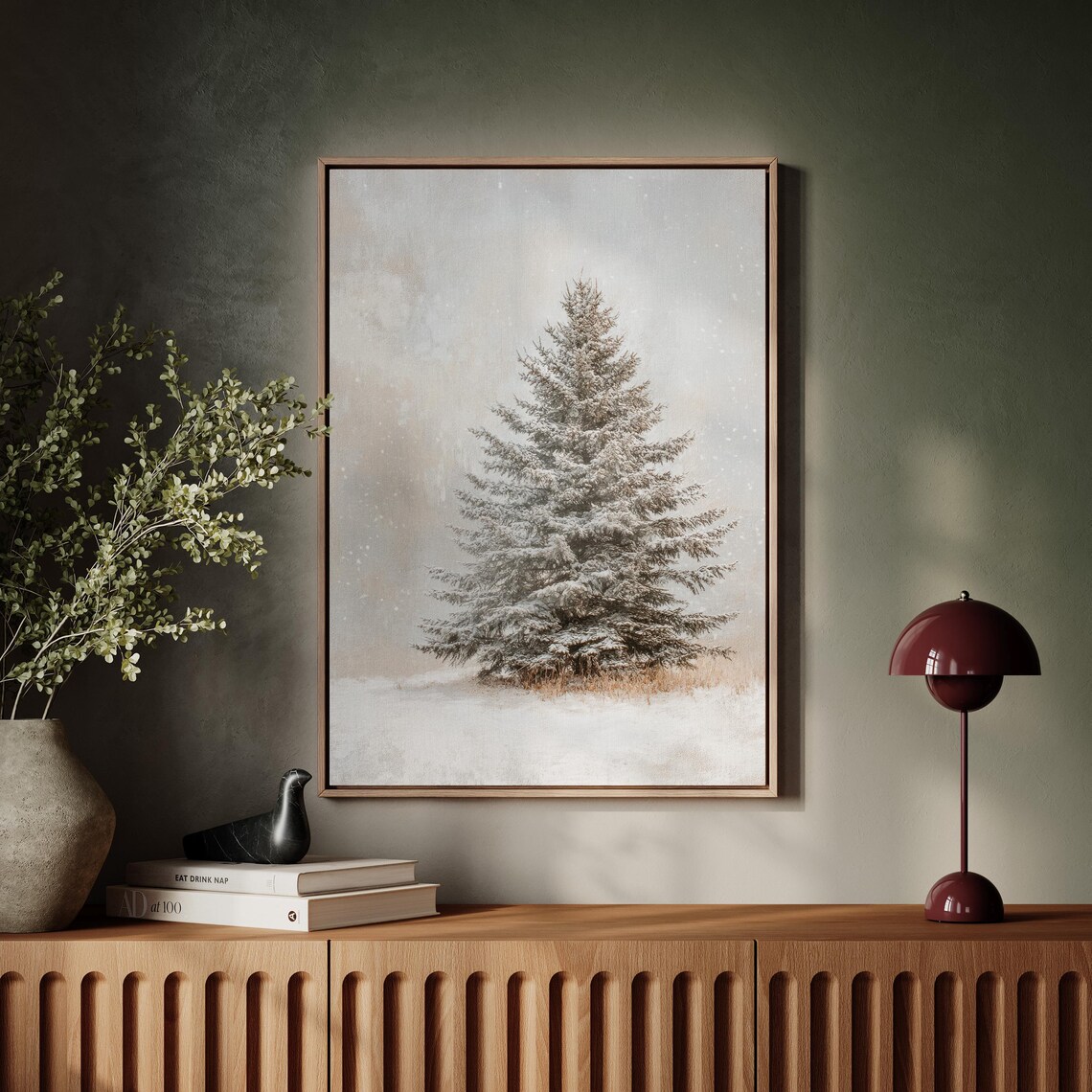 Snow Crusted Christmas Trees in the Forest - Image 3