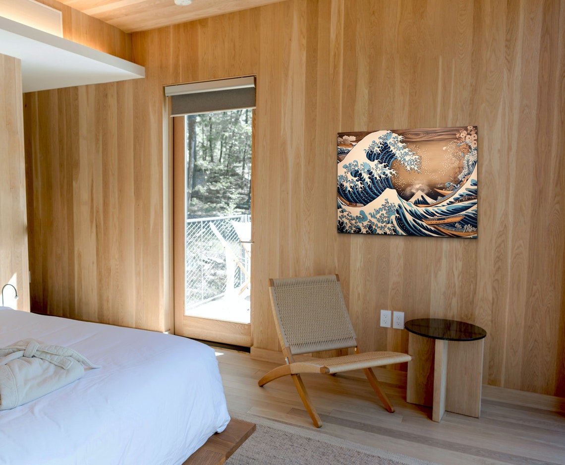 Hokusai Great Wave Off Kanagawa With Mount Fuji Classic Poster - Image 5