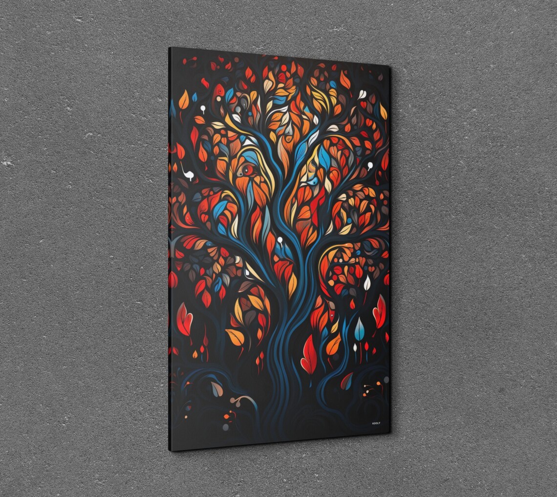 Colorful Tree Of Life Trees Wall Art Print - Image 2