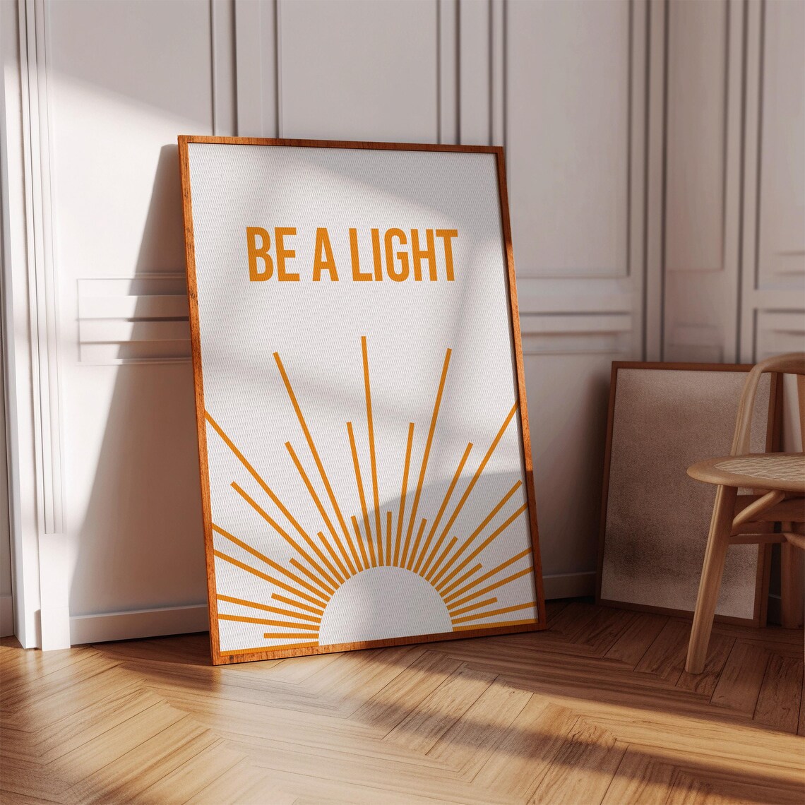 Be A Light Inspirational Christian Quote Art
