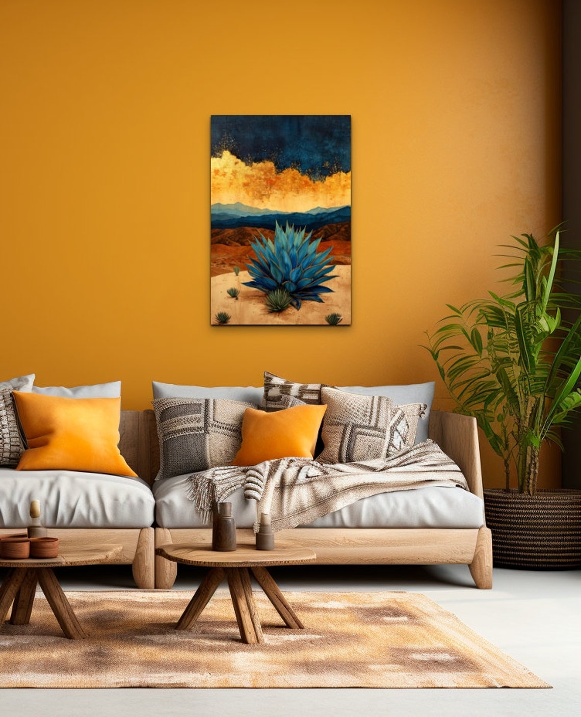 Mid Century Modern Agave Art Print - Image 7