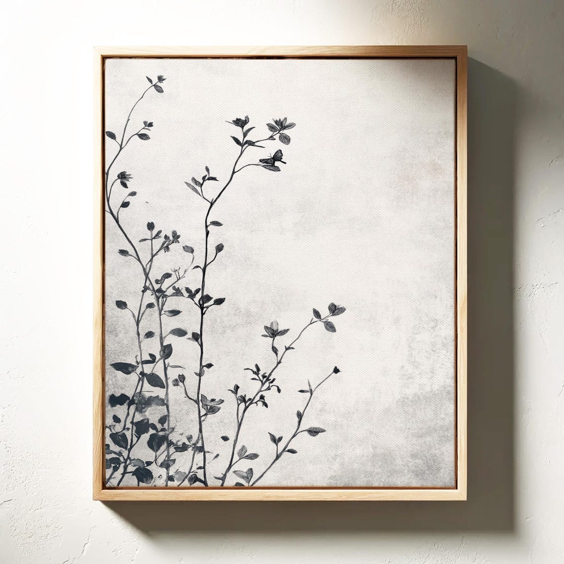 Floral Silhouette, Minimalist Botanical Wall Art Print - Image 3