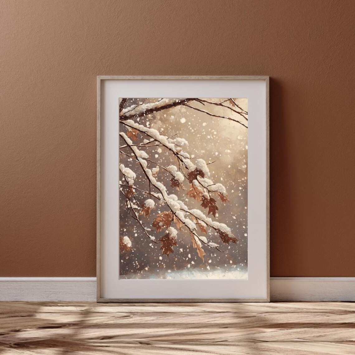 Moody Winter Forest Art Print, Seasonal Wall Decor - Image 6
