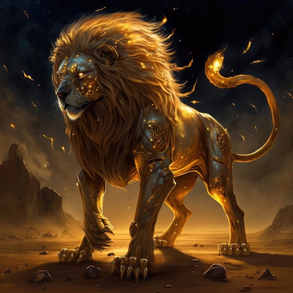 Golden Lion Travel Poster