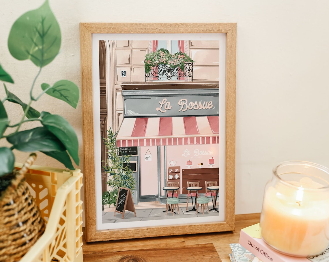 Cafe Paris Patisserie Paris Travel Poster