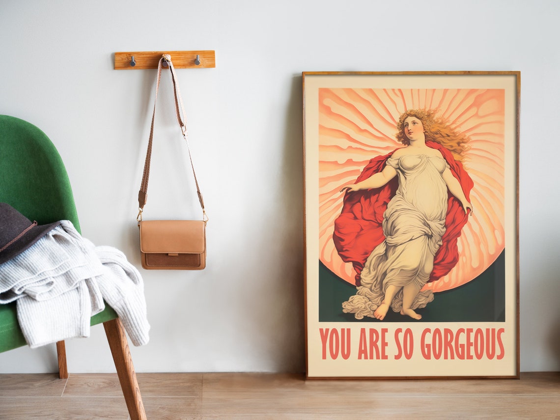 You Are So Gorgeous Classical Venus Goddess Self Love Art Poster - Image 5