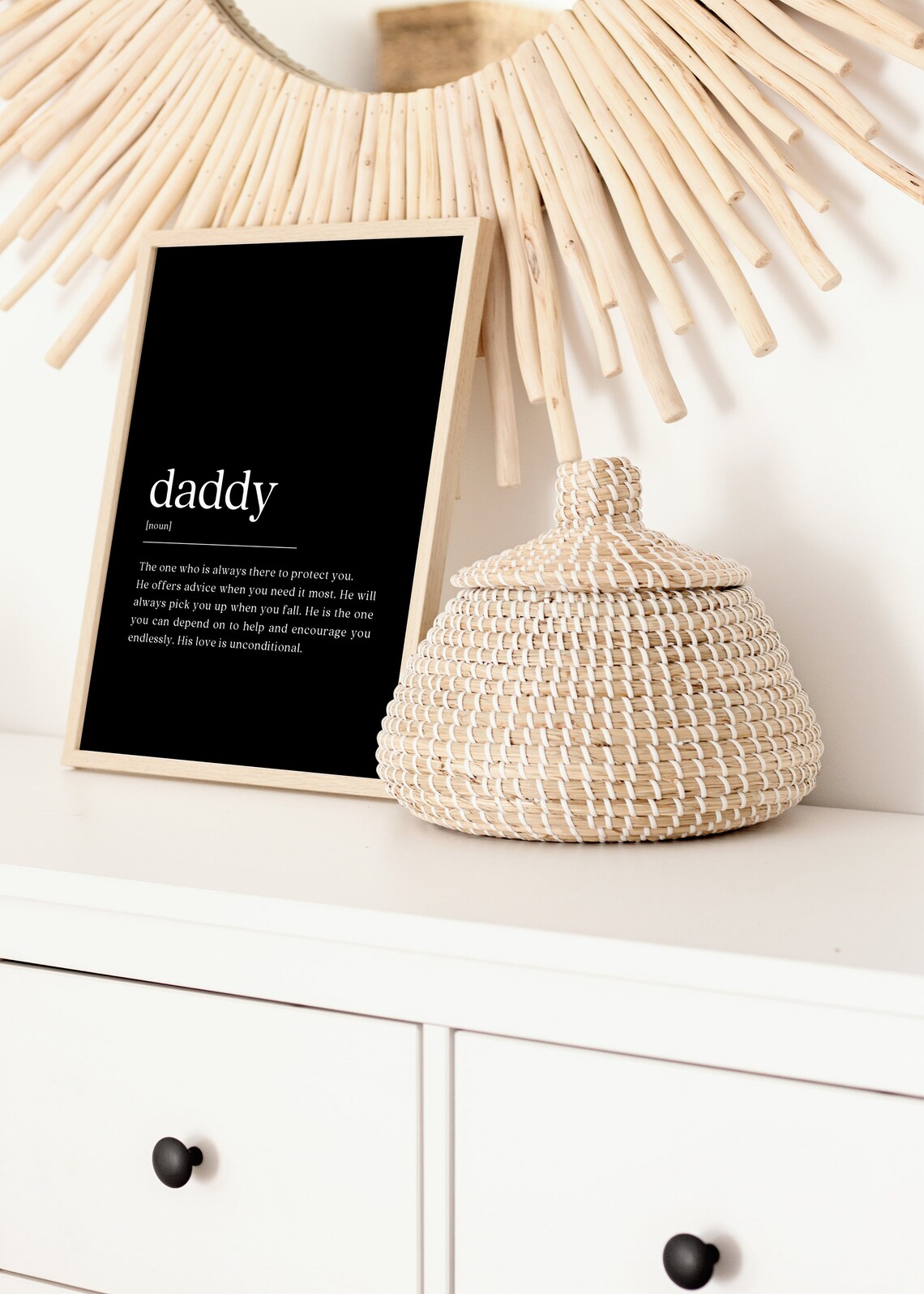Daddy Definition, Minimalist Fathers Day Gift - Image 2