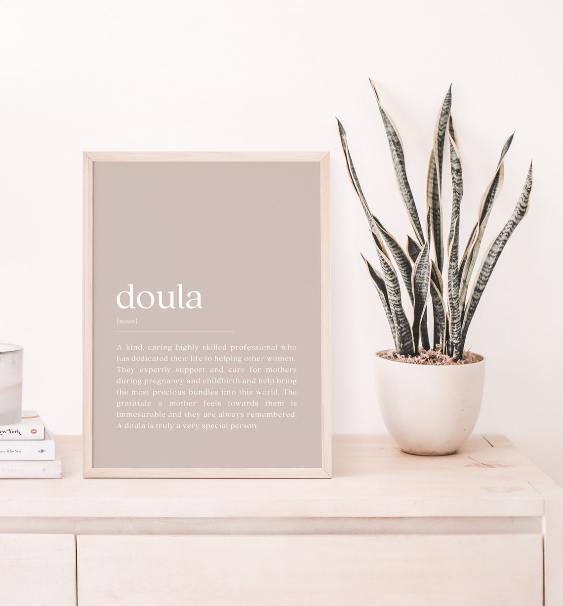 Doula Definition Art Print, Birth Partner Gift - Image 2