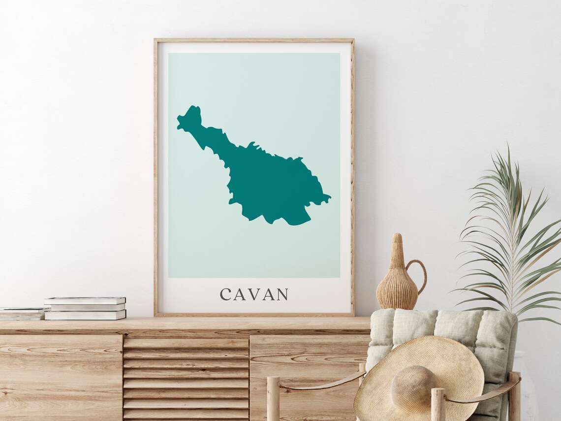 Cavan Map Print, Irish County Poster Gift - Image 2
