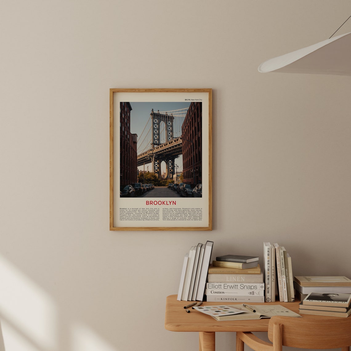 Brooklyn Print Film Photo Brooklyn Wall Art Brooklyn Poster Brooklyn Photo Brooklyn Poster Print New York Wall Decor Usa Poster Print - Image 2