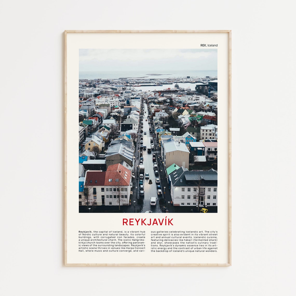 Reykjavk Print Film Photo Reykjavik Wall Art Reykjavik Poster Reykjavik Photo Reykjavik Poster Print Iceland Wall Decor Iceland Art