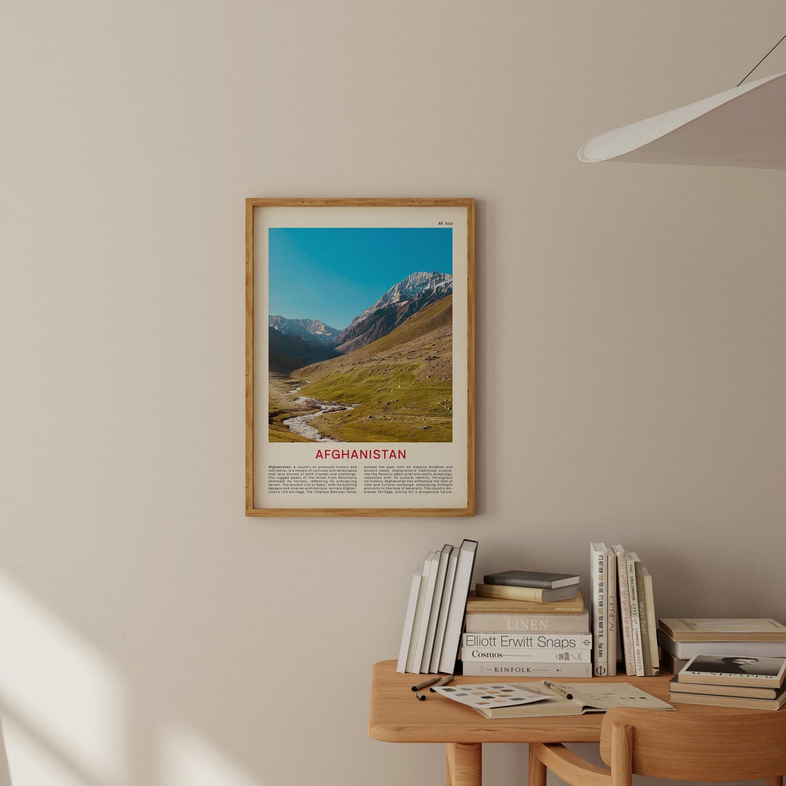 Afghanistan Hindu Kush Mountain Valley Asia Landscape Poster - Image 2