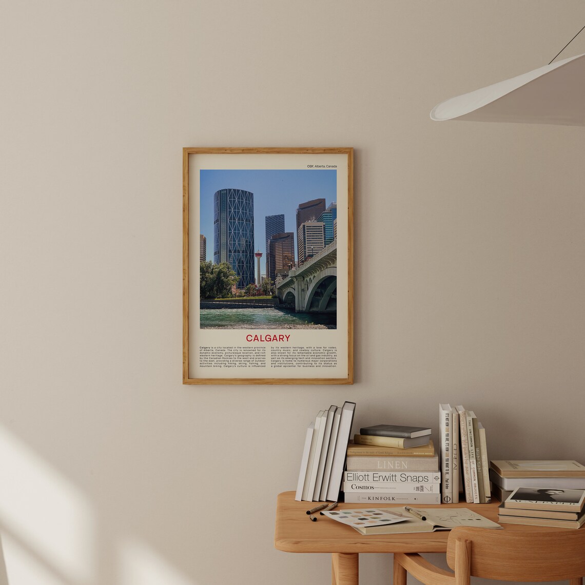 Calgary Alberta Downtown Skyline Bridge River City Photo Poster - Image 2