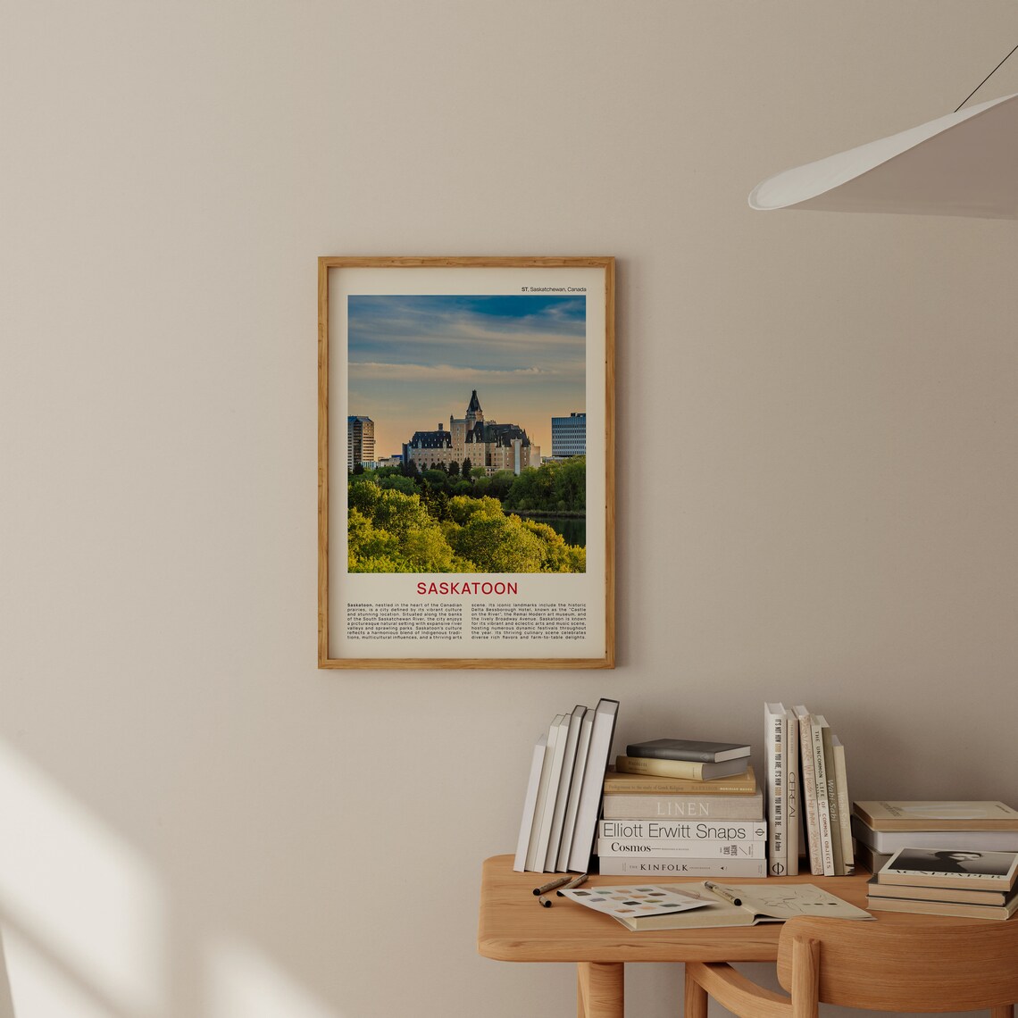 Saskatoon Delta Bessborough Castle Hotel Sunset Travel Poster - Image 2