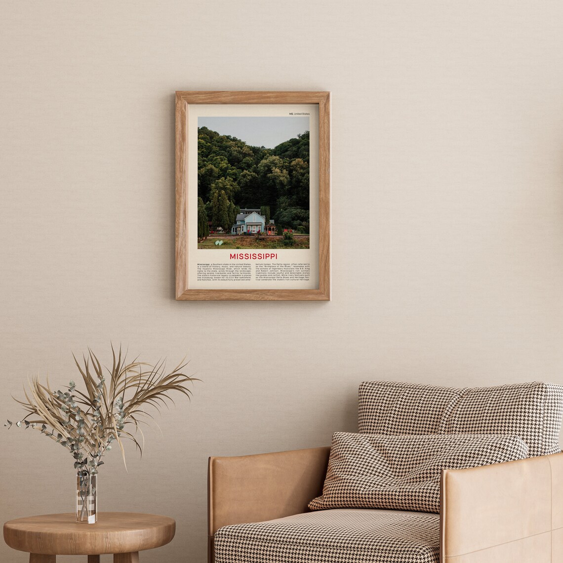 Mississippi Southern Home in Forest Film Photography Travel Poster - Image 3