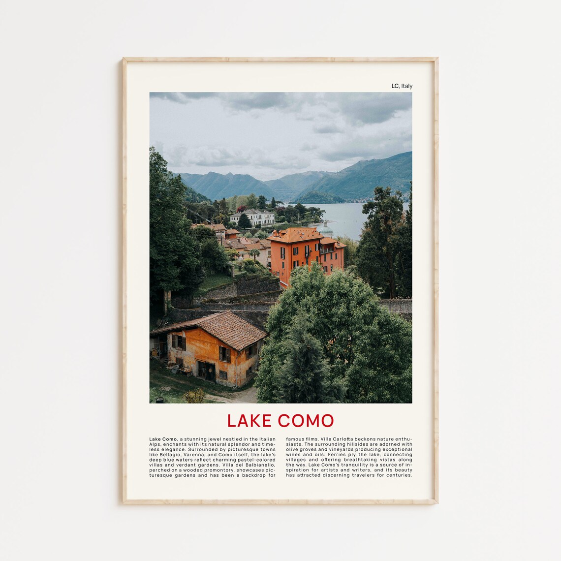 Lake Como Print Film Photo Lake Como Wall Art Lake Como Poster Lake Como Photo Lake Como Poster Print Italy Wall Decor Italy Art Print