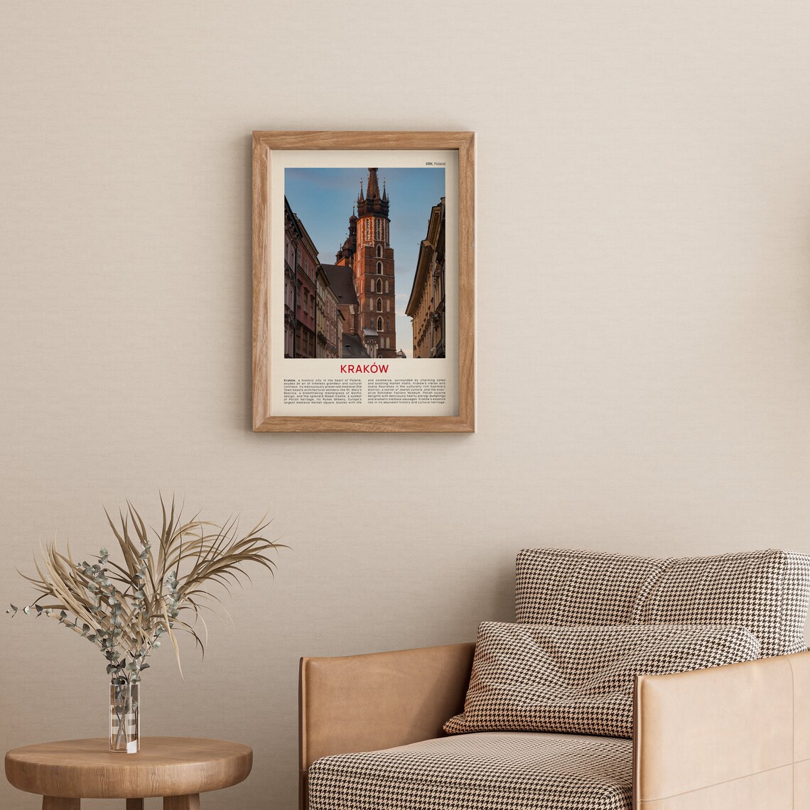 Krakow St Marys Basilica Old Town Street Film Photo Travel Poster - Image 3