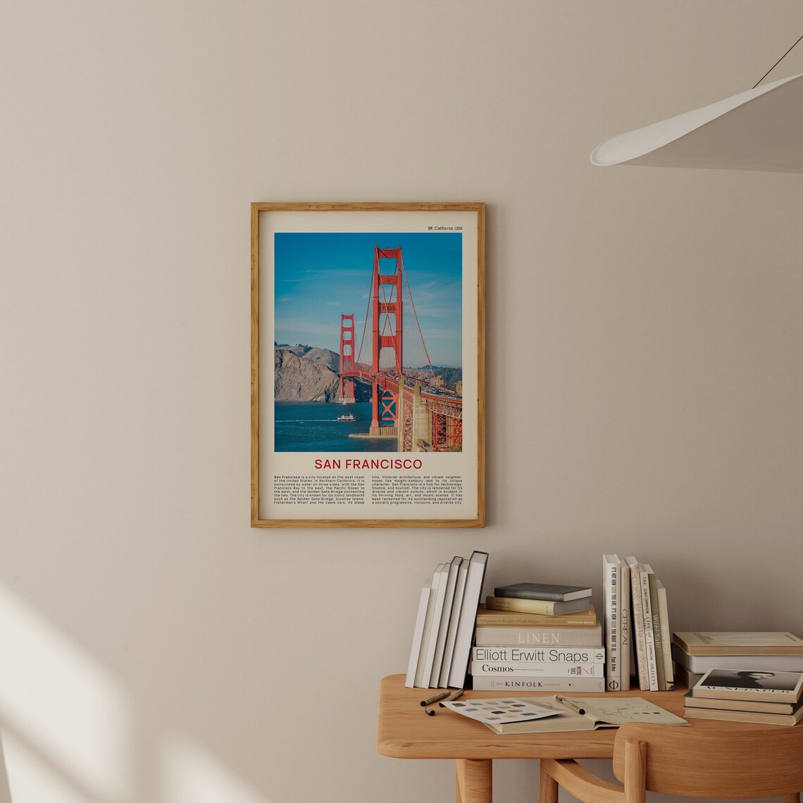 San Francisco Golden Gate Bridge Sunny Day Film Photo Travel Poster - Image 2