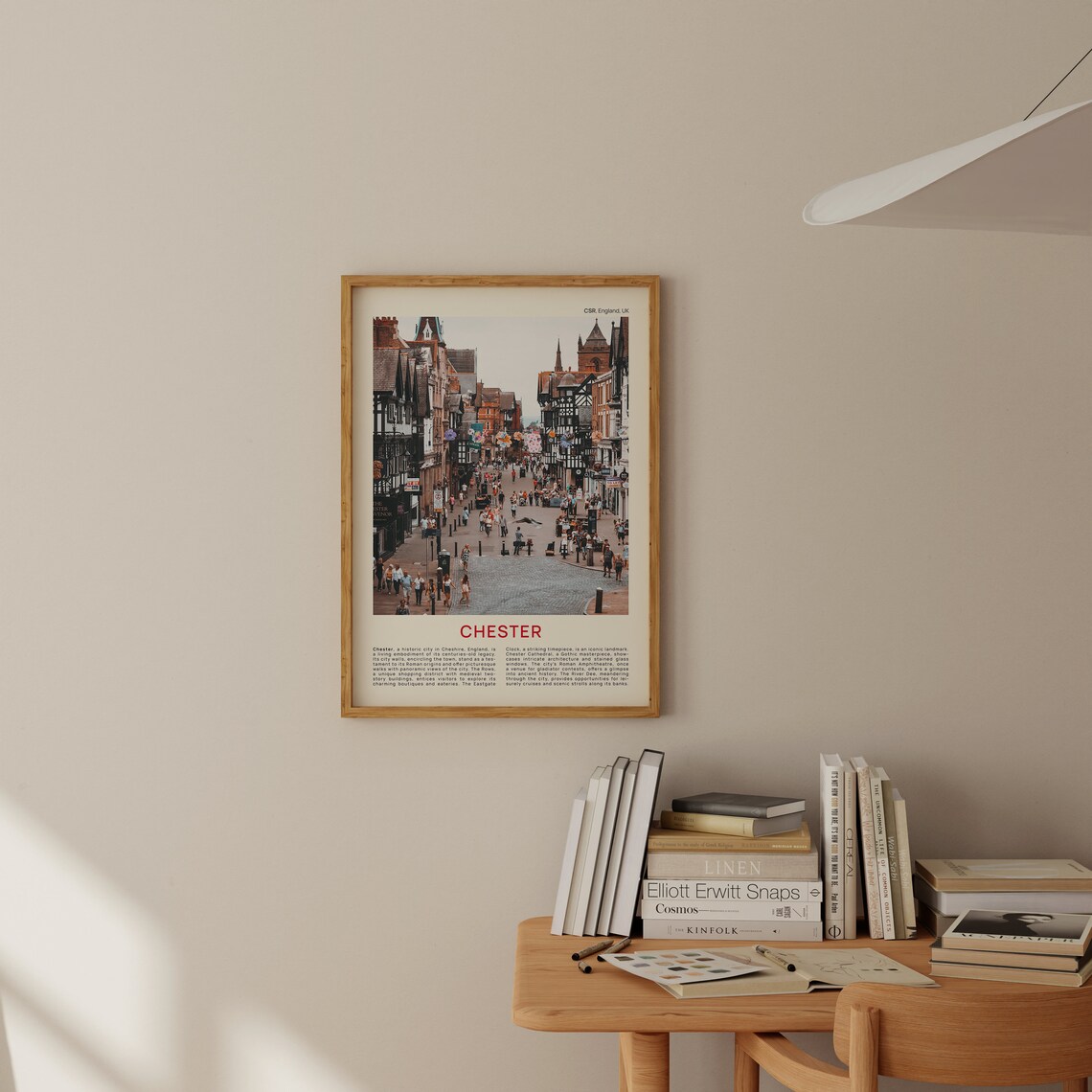 Chester England Historic Tudor Street Scene Cheshire UK Photo Poster - Image 4