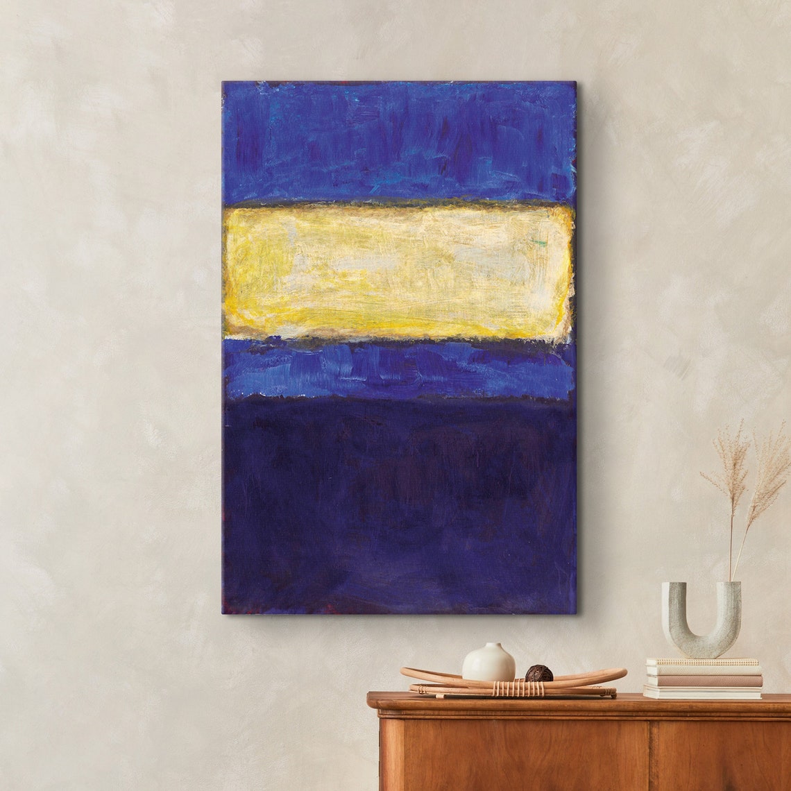 Mark Rothko Blue And Yellow Print Mark Rothko Extra Large Exhibition Poster Modern Art Expressionism Art Rothko Reproduction Art