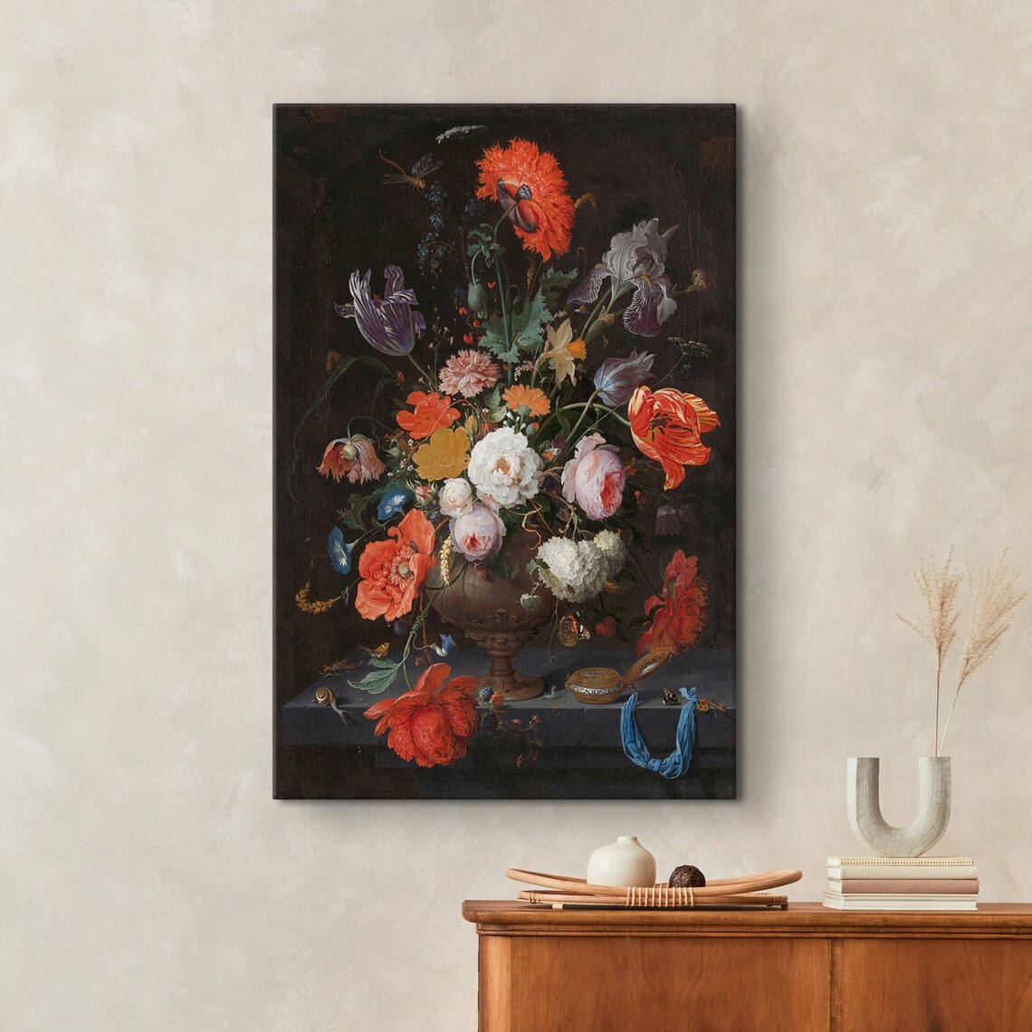 Abraham Mignon Dutch Baroque Floral Bouquet Vase Still Life Poster