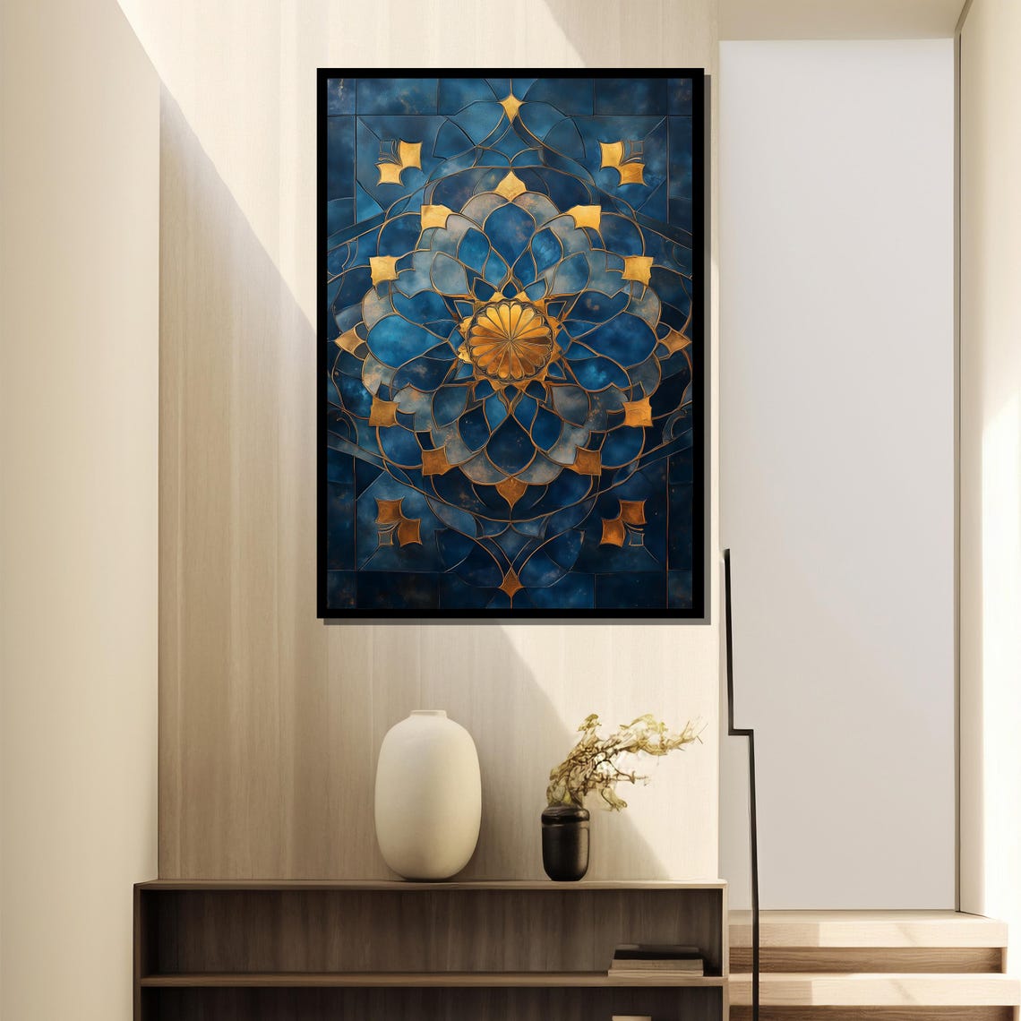 Islamic Geometric Wall Art, Arabesque Pattern Art Print - Image 2