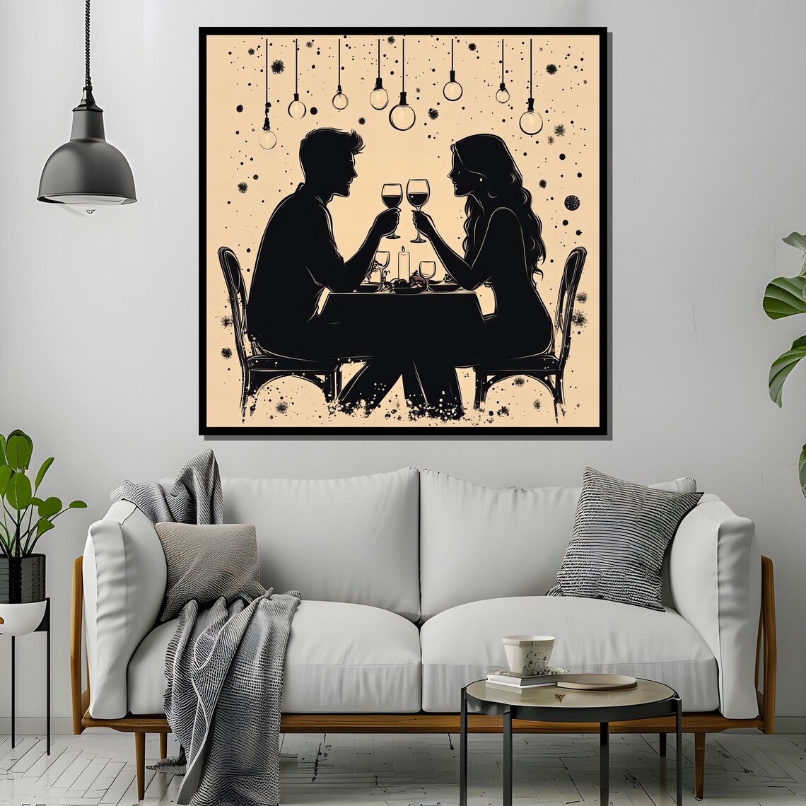Romantic Candlelight - Minimalist Travel Poster - Image 2
