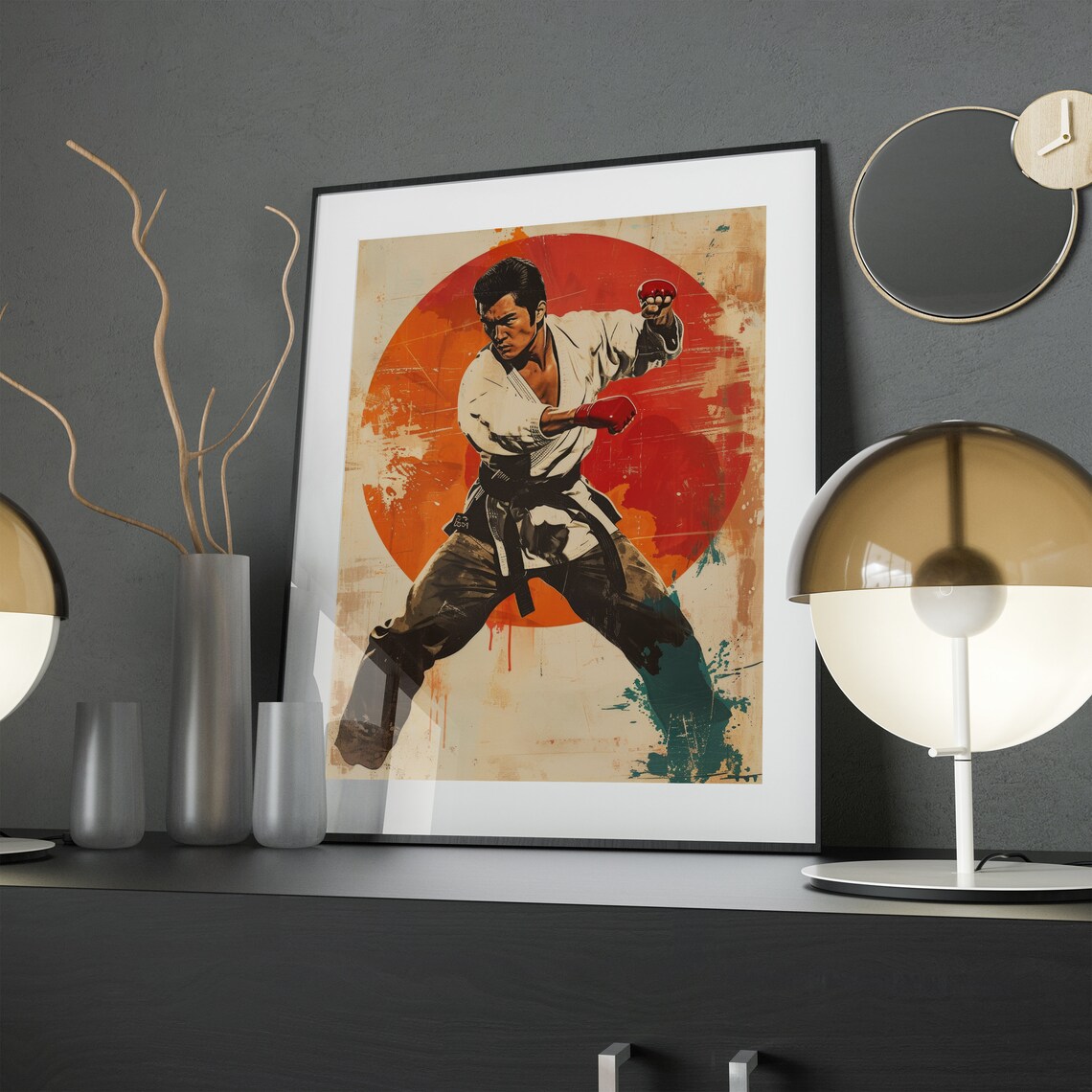 Retro Karate Poster, Vintage Martial Arts Print - Image 2