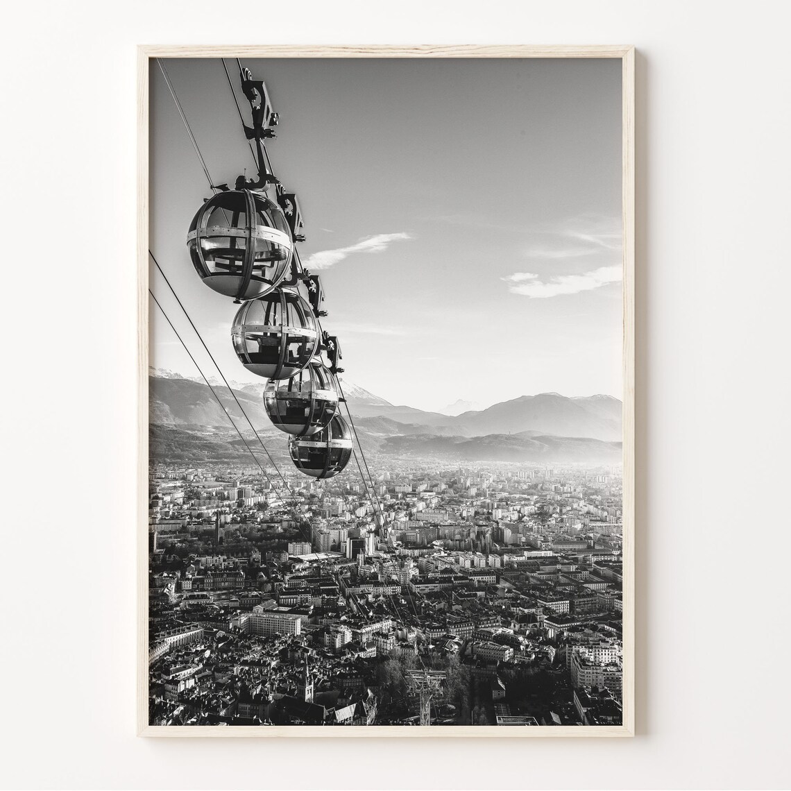 Grenoble Wall Art Black And White Print Grenoble Poster France Decor Rhne Alpes Photo European Travel Art C19 323