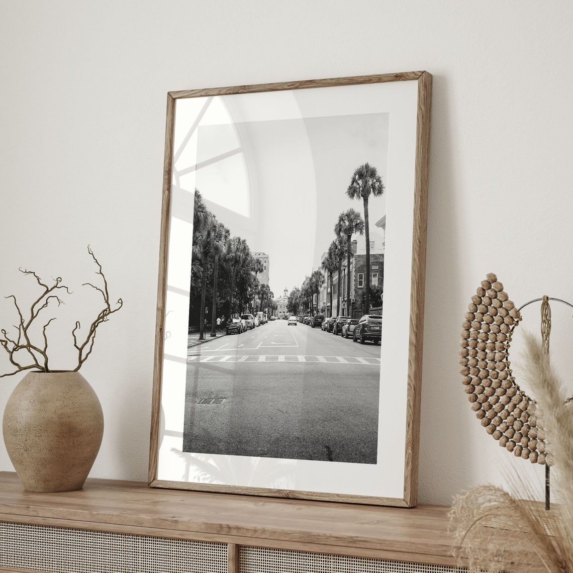 Charleston Black And White Print South Carolina Wall Art Charleston Street Photo Charleston Poster Usa Photography C19 231 - Image 2
