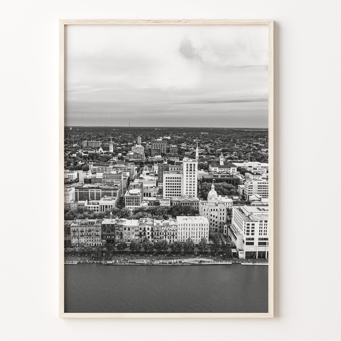Savannah Wall Art Black And White Savannah Print Savannah Photo Poster Georgia Usa Decor United States Art North America C19 470