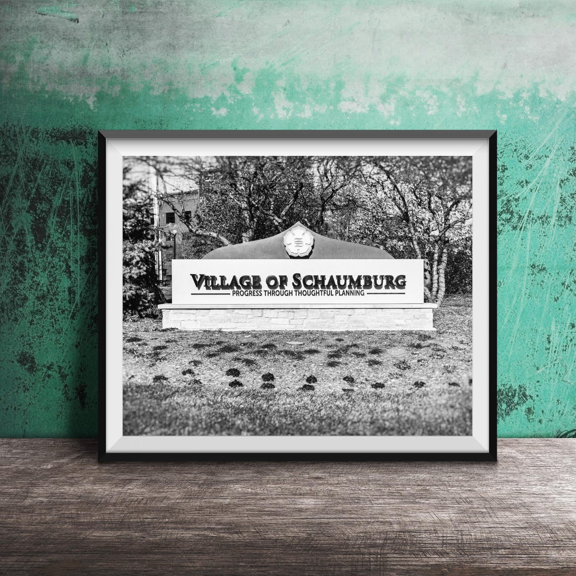 Village of Schaumburg Welcome Sign Progress Through Planning Poster - Image 2