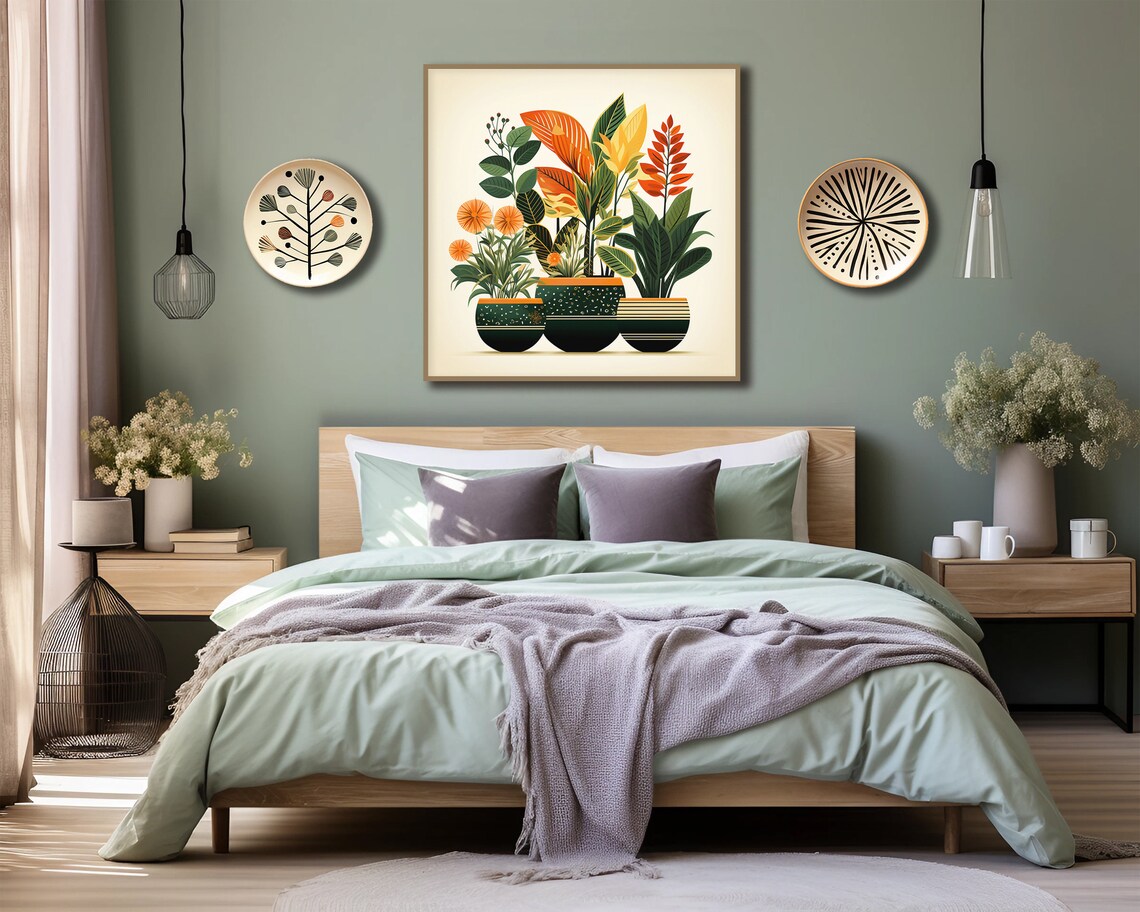 Boho Floral Botanical Art Print for Plant Lovers - Image 2