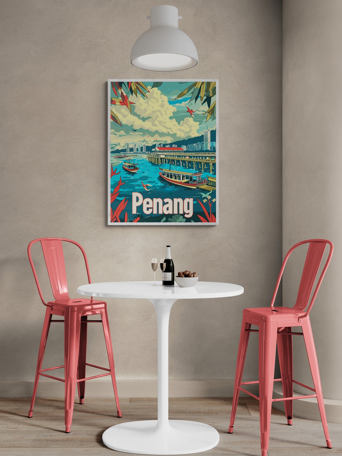Penang Vintage Poster Vibrant Classic Wall Art Decor For Living Room Travel Enthusiast Gift - Image 3