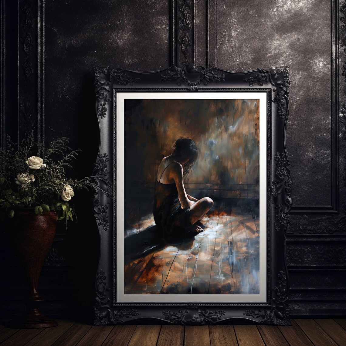 Moody Woman Art Print, Dark Gothic Home Decor - Image 6