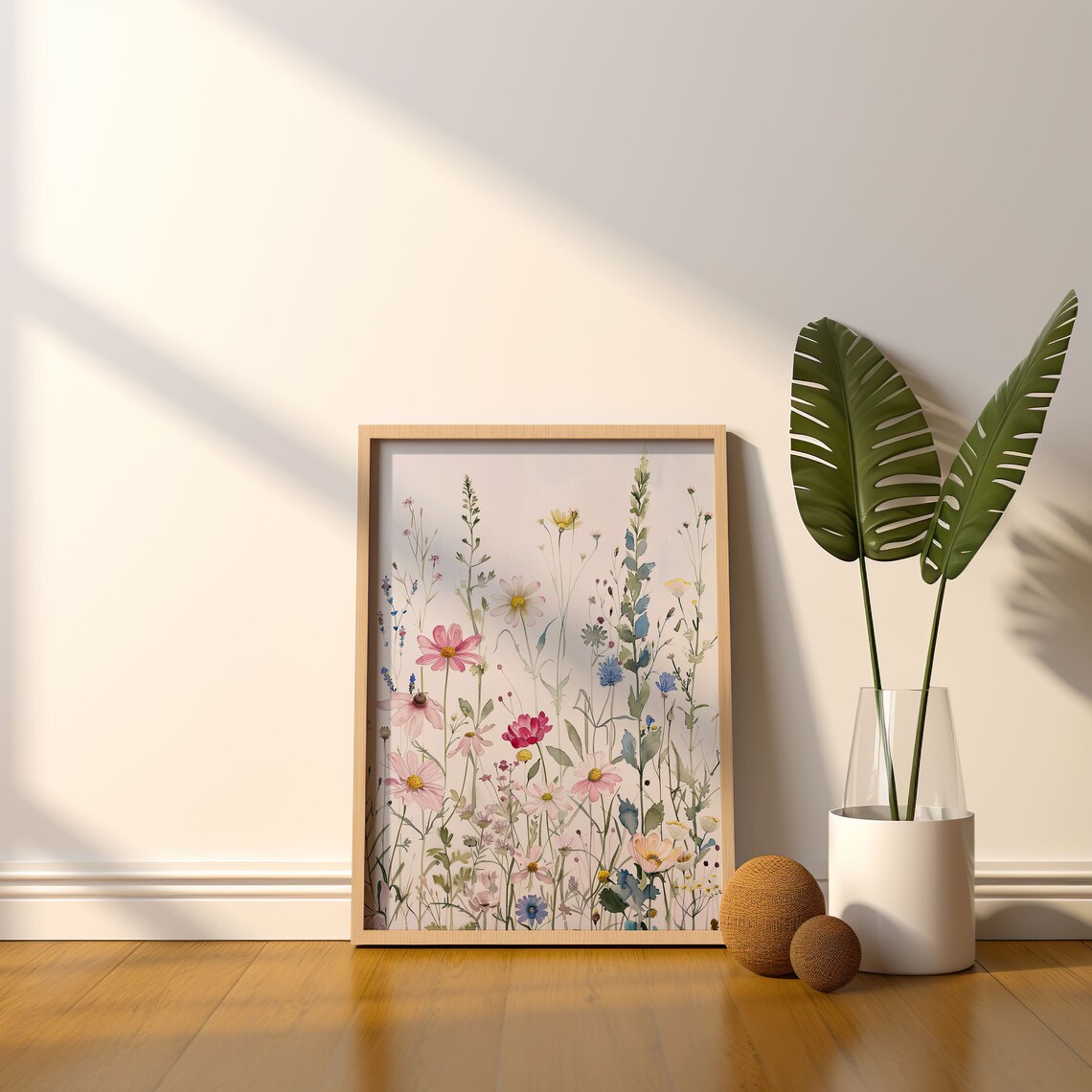 Watercolor Wildflower Botanical Wall Art Print - Image 3