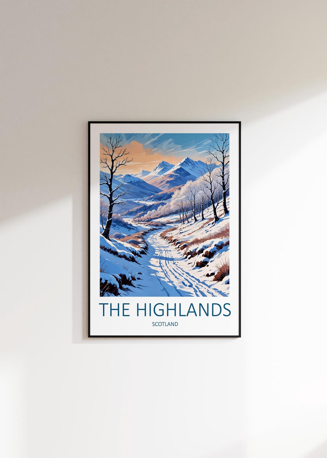 The Highlands Print Scottish Highlands Travel Print Scotland Poster Scottish Gifts Scotland Print Glencoe Print Travel Gift Highlands - Image 3