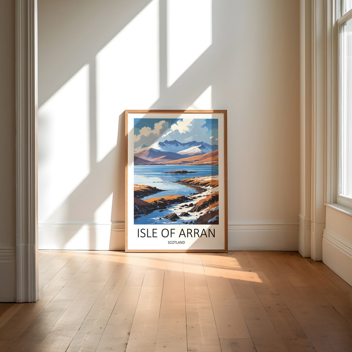 Isle Of Arran Print Arran Poster Scotland Print Isle Of Arran Poster Scottish Prints Arran Gift Scotland Travel Print Scottish Gifts - Image 6