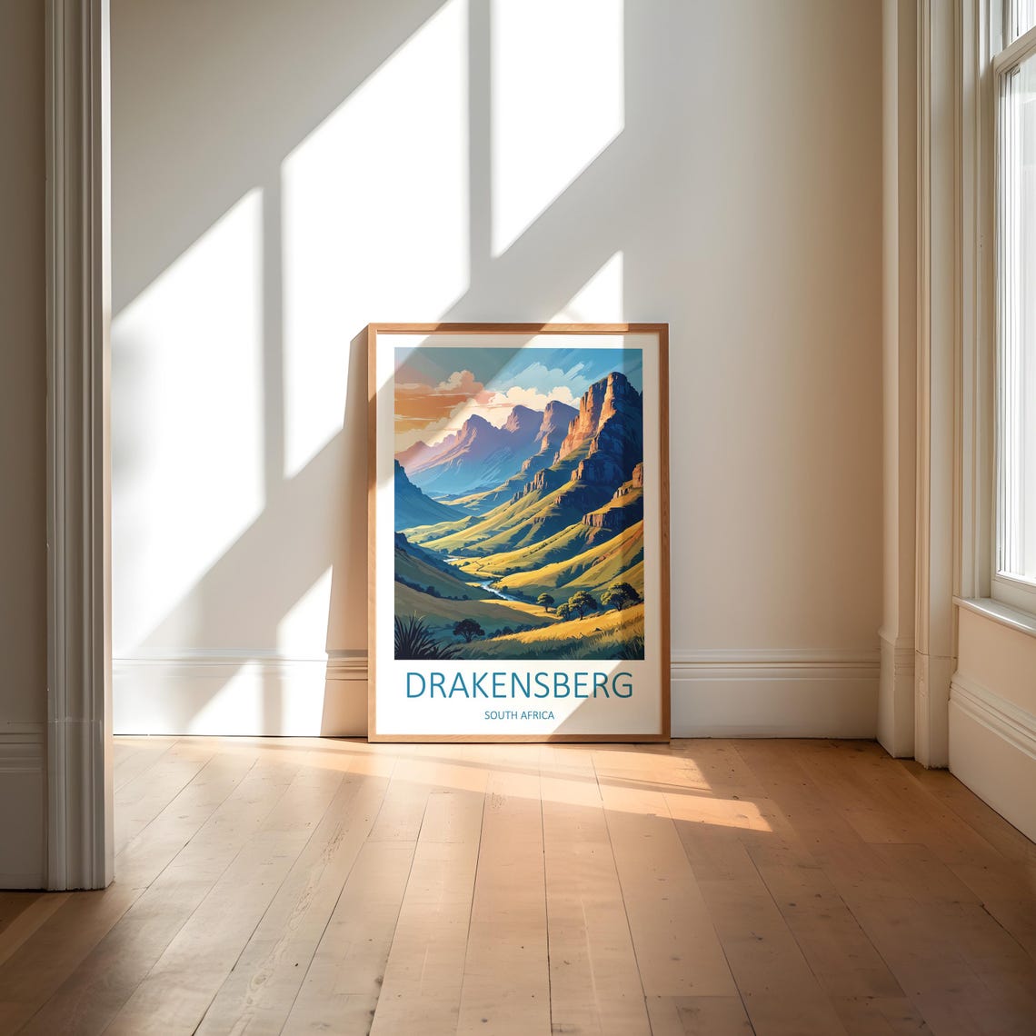 Drakensberg Travel Print South African Art Drakensberg Poster South Africa Poster Mountain Wall Art Drakensberg Artwork Travel Gift - Image 6