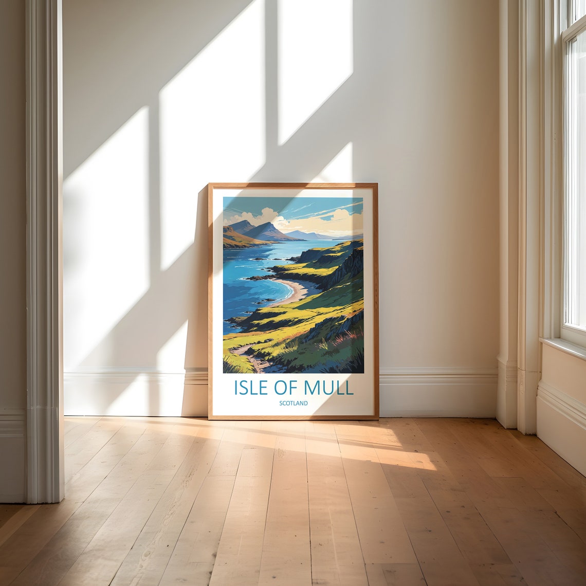 Isle Of Mull Print Scottish Islands Scottish Prints Isle Of Mull Poster Scotland Travel Print Scottish Gifts Scotland Art Print - Image 6