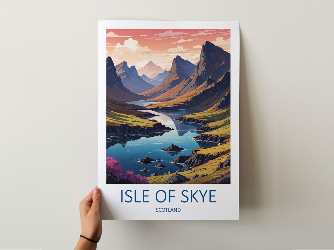 Isle Of Skye Print Isle Of Skye Art Scotland Print Isle Of Skye Poster Scottish Gifts Travel Gift Scottish Prints Skye Travel Print - Image 5