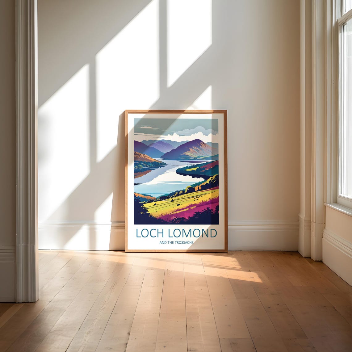 Loch Lomond and the Trossachs Scotland Mountain Lake View Poster - Image 6
