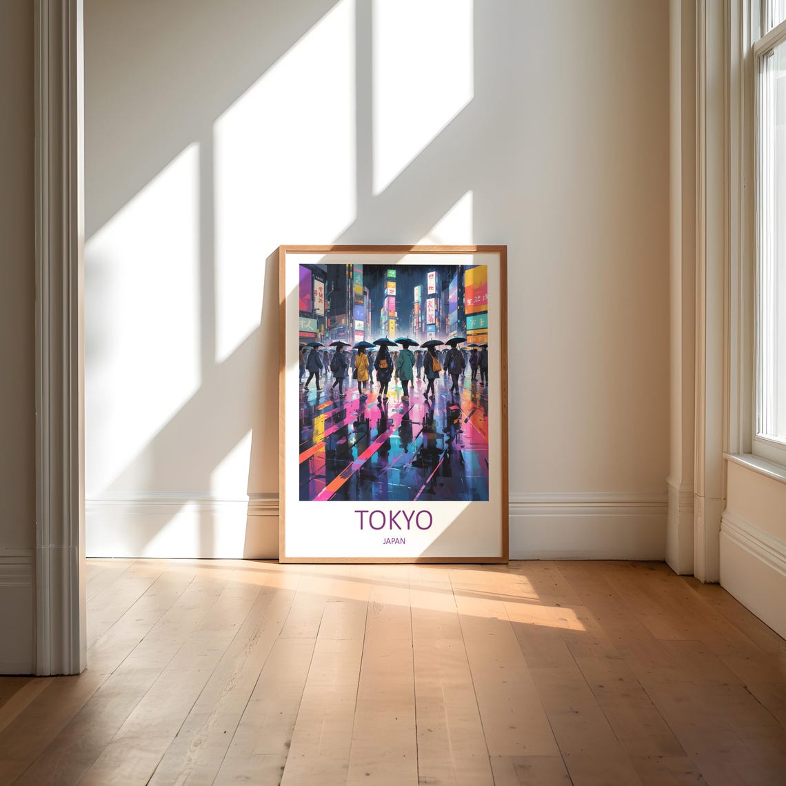 Tokyo Travel Print Wall Art Tokyo Japan Birthday Present Tokyo Poster Shibuya Crossing Home Decor Wall Hanging Japanese Print Anniversary - Image 6