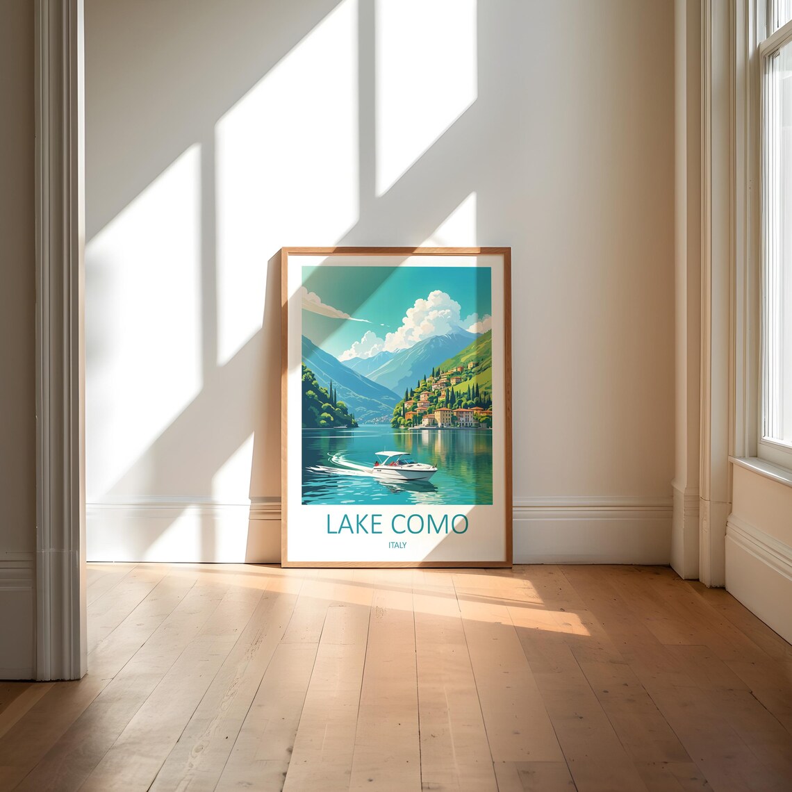 Lake Como Print Lake Como Art Lake Como Poster Italy Wall Art Italy Travel Print Lake Como Italy Italian Prints Italy Poster Print - Image 6
