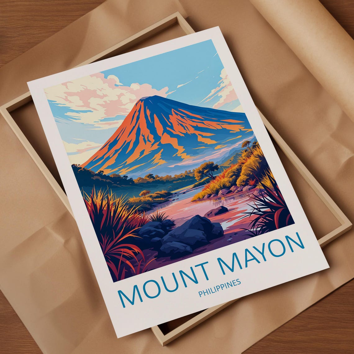 Mount Mayon Philippines Iconic Perfect Cone Volcano At Sunrise Poster - Image 4